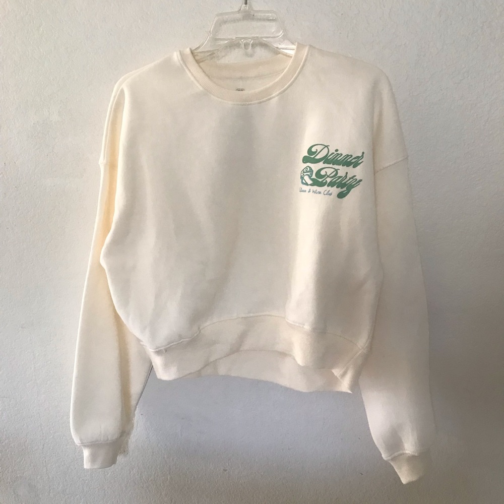 Ripple Junction Cream Crew Neck Sweater